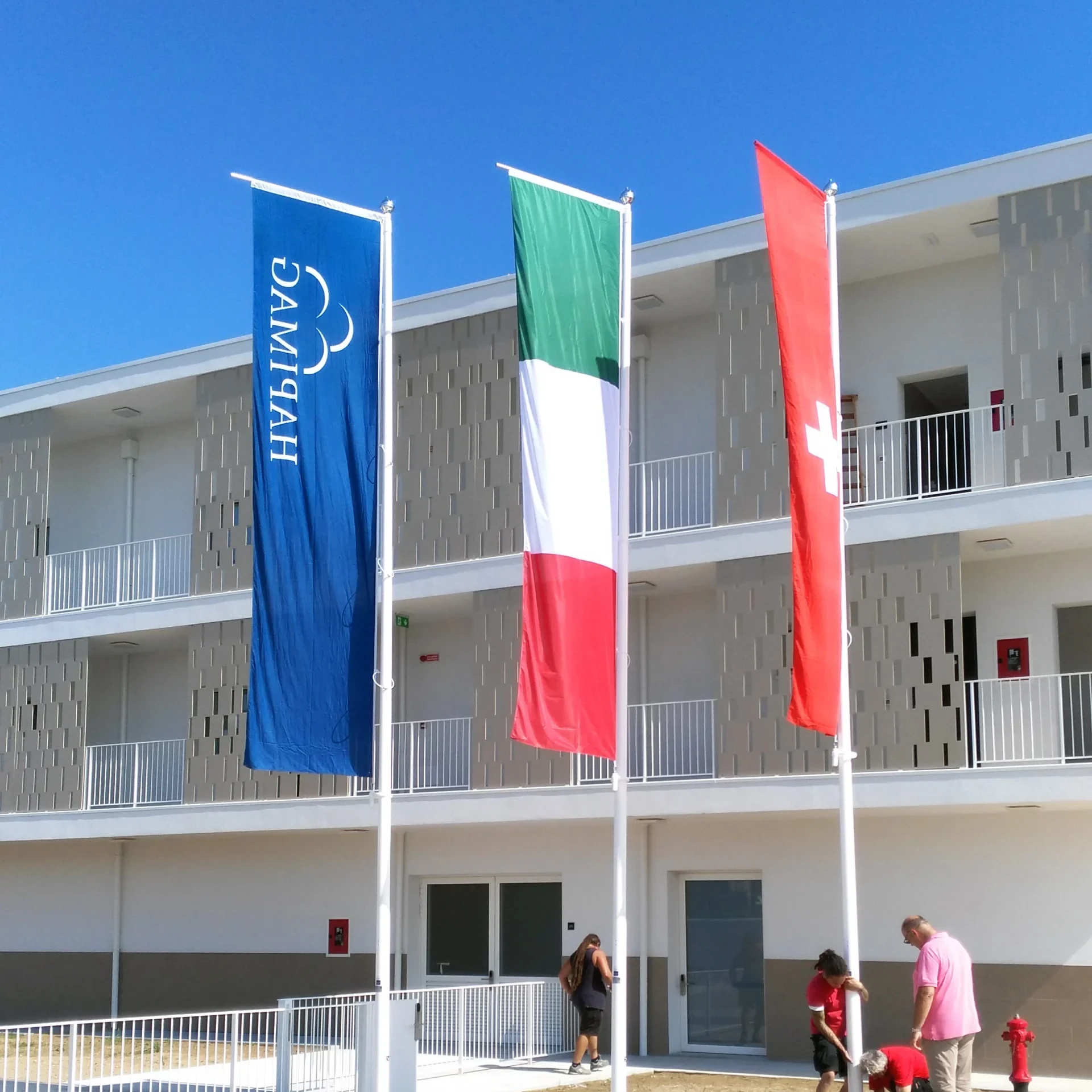 Bandiere pubblicitarie per resort